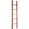 Ekena Millwork 15"W x 72"H x 3 1/2"D Vintage Farmhouse 5 Rung Ladder, Barnwood Decor Collection, Salvage Red DECR015X072X04LDRRD - alternate 1